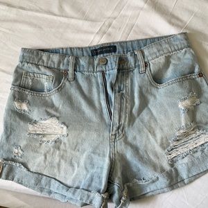 Aeropostale distressed jean shorts